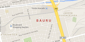 Mapa da localização da Motorlight Baterias em Bauru